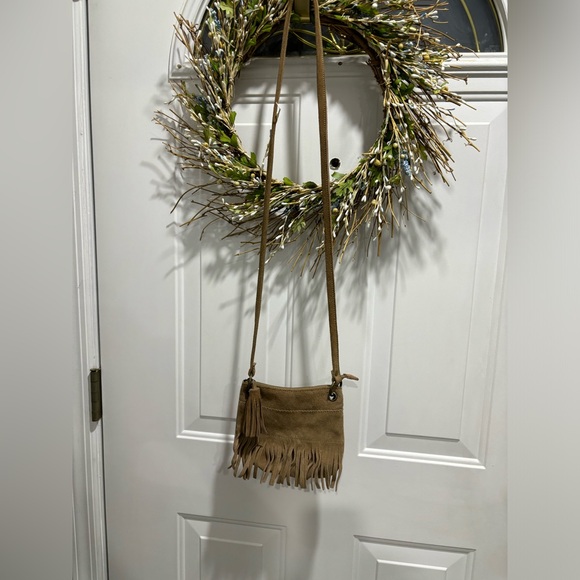 Leather fringe crossbody bag - Picture 2 of 6